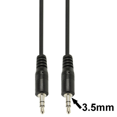 Cáp âm thanh stereo cắm mini 3.5mm đực, chiều dài: 3m, chiều dài: 3m (Màu đen)