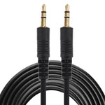 Cáp Aux, cáp âm thanh stereo cắm mini 3.5mm đực, chiều dài: 5m (Màu đen + đầu nối mạ vàng), chiều dài: 5m màu đen, (mạ vàng)