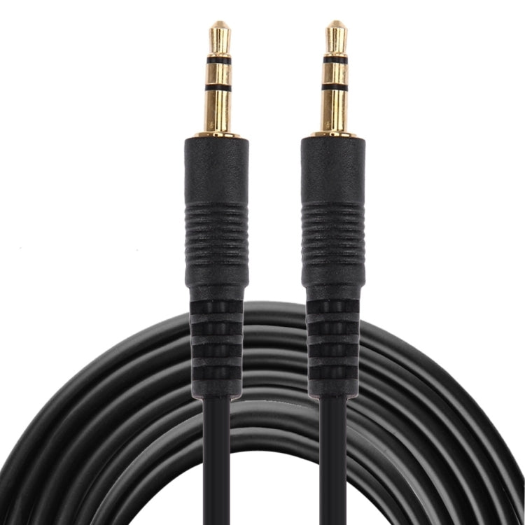 Cáp Aux, cáp âm thanh stereo cắm mini 3.5mm đực, chiều dài: 5m (Màu đen + đầu nối mạ vàng), chiều dài: 5m màu đen, (mạ vàng)