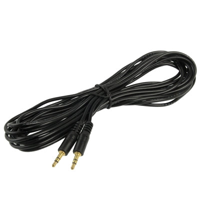 Cáp Aux, cáp âm thanh stereo cắm mini 3.5mm đực, chiều dài: 5m (Màu đen + đầu nối mạ vàng), chiều dài: 5m màu đen, (mạ vàng)