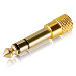 Bộ chuyển đổi giắc cắm 6.35mm đực sang 3.5mm stereo cái mạ vàng