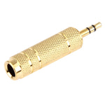 Bộ chuyển đổi giắc cắm 3.5mm đực sang 6.35mm stereo cái mạ vàng