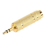 Bộ chuyển đổi giắc cắm 3.5mm đực sang 6.35mm stereo cái mạ vàng