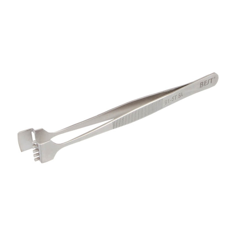 Nhíp wafer chuyên nghiệp bằng thép không gỉ BEST BST-91-5T SA cho wafer silicon, BST-91-5T