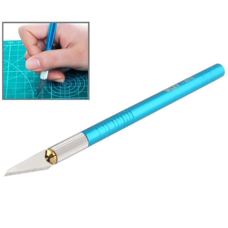WLXY-9310, dao chính xác WLXY với lưỡi thay thế cho khắc thảm / khía / cắt tỉa, chiều dài tổng thể: 145mm, kích thước: 121mm x đường kính 6mm, WLXY-9310, WLXY-9310 màu tím, WLXY-9310 màu xanh
