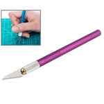 WLXY-9310, dao chính xác WLXY với lưỡi thay thế cho khắc thảm / khía / cắt tỉa, chiều dài tổng thể: 145mm, kích thước: 121mm x đường kính 6mm, WLXY-9310, WLXY-9310 màu tím, WLXY-9310 màu xanh
