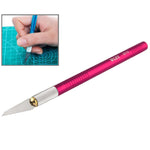 WLXY-9310, dao chính xác WLXY với lưỡi thay thế cho khắc thảm / khía / cắt tỉa, chiều dài tổng thể: 145mm, kích thước: 121mm x đường kính 6mm, WLXY-9310, WLXY-9310 màu tím, WLXY-9310 màu xanh