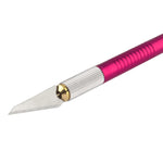 WLXY-9310, dao chính xác WLXY với lưỡi thay thế cho khắc thảm / khía / cắt tỉa, chiều dài tổng thể: 145mm, kích thước: 121mm x đường kính 6mm, WLXY-9310, WLXY-9310 màu tím, WLXY-9310 màu xanh
