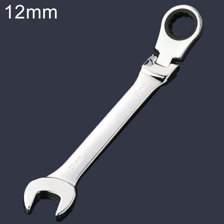 Cờ lê góc ratchet mở hai đầu 12mm, chiều dài: 16.5cm, 12mm