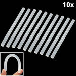 10 que keo dán nóng trong suốt trắng thực dụng, kích thước: 270 x 11mm (10 que trong một gói, giá cho 10 que), 270 x 11mm