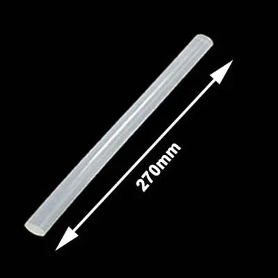 10 que keo dán nóng trong suốt trắng thực dụng, kích thước: 270 x 11mm (10 que trong một gói, giá cho 10 que), 270 x 11mm