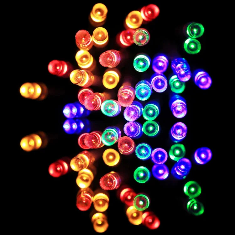 Dùng cho tiệc Giáng sinh, 30 bóng LED, đèn RGB, 2 chế độ chớp, dùng pin, 3m đèn RGB 4 màu