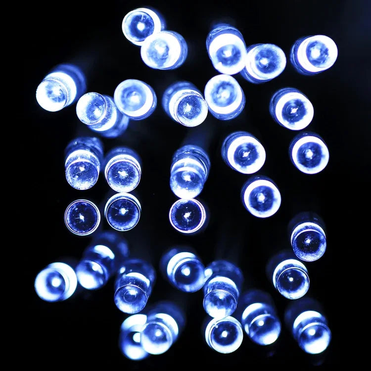 Dùng cho tiệc Giáng sinh, 20 bóng LED, 2 chế độ chớp, dùng pin, đèn trắng ấm 2m, đèn trắng 2m