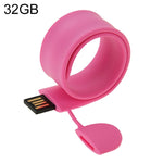 Vòng tay silicone USB flash disk dung lượng 32GB, 32GB, 32GB (Màu cam), 32GB (Màu hồng), 32GB (Màu tím)