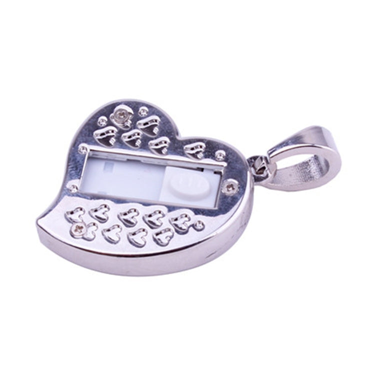 USB Flash Disk Trang Sức Kim Cương Hình Trái Tim Bạc, Quà Tặng Đặc Biệt Ngày Valentine, 2GB, 4GB, 8GB, 16GB, 32GB