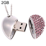 USB flash disk trang sức kim cương hình trái tim, đặc biệt cho quà Valentine, 2GB, 4GB, 8GB, 16GB