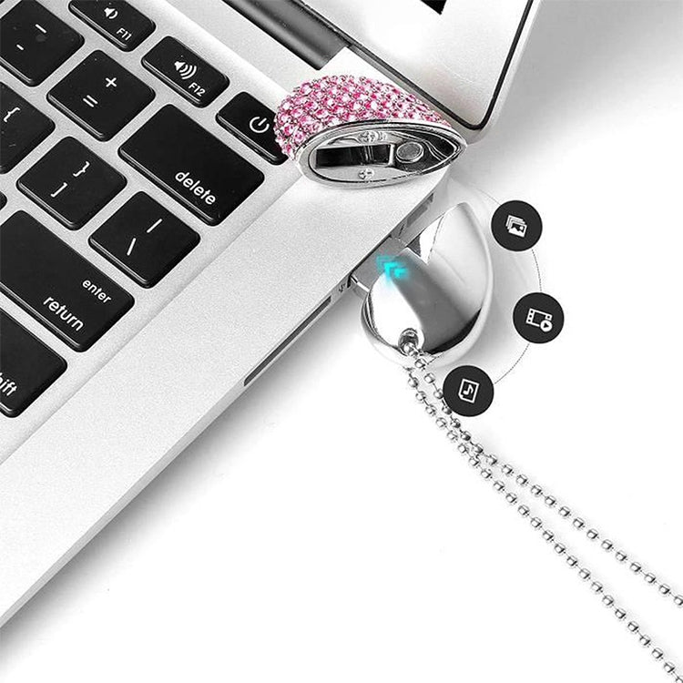 USB flash disk trang sức kim cương hình trái tim, đặc biệt cho quà Valentine, 2GB, 4GB, 8GB, 16GB