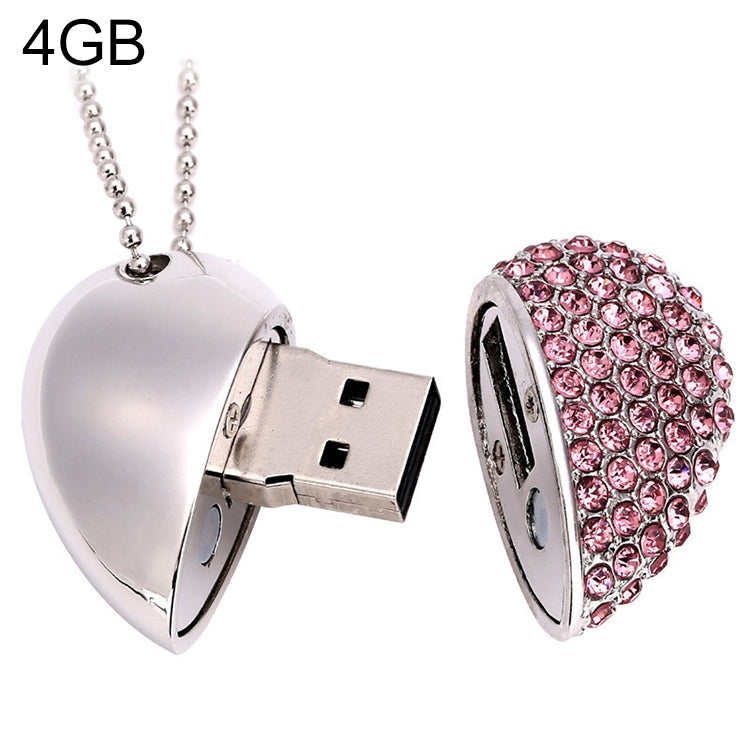 USB flash disk trang sức kim cương hình trái tim, đặc biệt cho quà Valentine, 2GB, 4GB, 8GB, 16GB