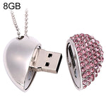 USB flash disk trang sức kim cương hình trái tim, đặc biệt cho quà Valentine, 2GB, 4GB, 8GB, 16GB