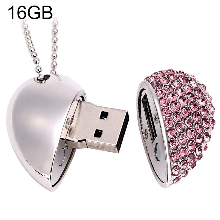 USB flash disk trang sức kim cương hình trái tim, đặc biệt cho quà Valentine, 2GB, 4GB, 8GB, 16GB