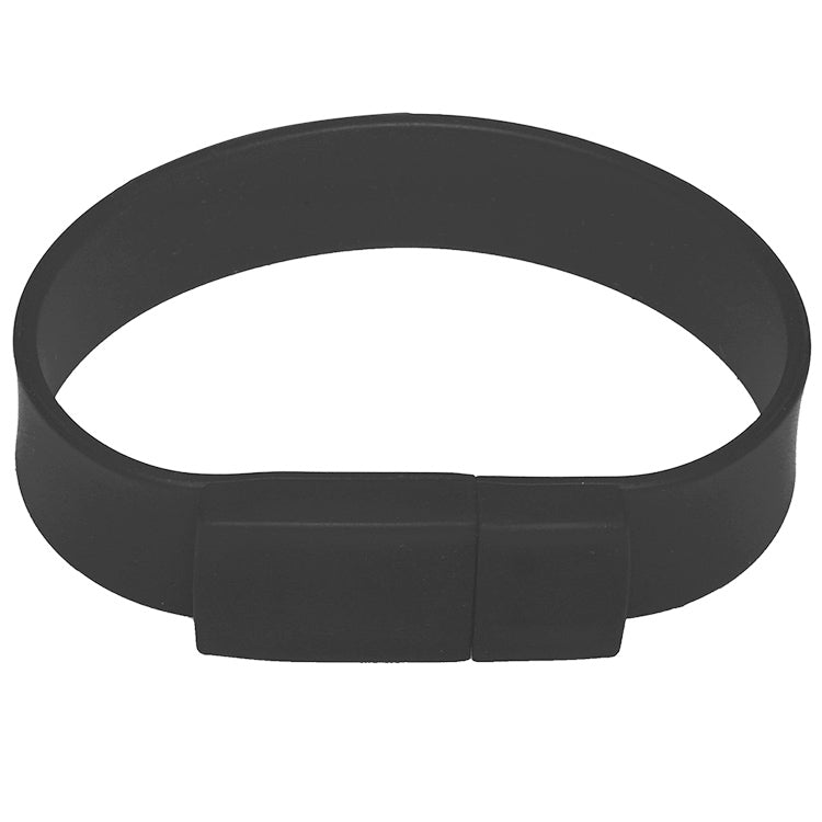 USB flash disk vòng tay silicon 8GB USB 2.0, 8GB (Đen)