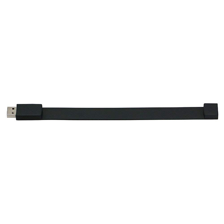 USB flash disk vòng tay silicon 8GB USB 2.0, 8GB (Đen)