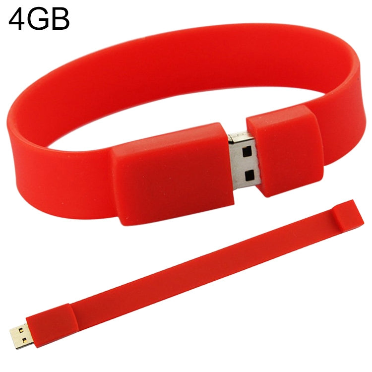 USB flash disk vòng tay silicon 4GB USB 2.0, 4GB