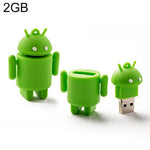 USB flash disk kiểu robot Android (Xanh), 2GB