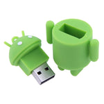 USB flash disk kiểu robot Android (Xanh), 2GB