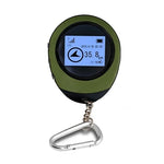 Móc khóa định vị GPS mini cầm tay sạc USB tìm vị trí theo dõi cho du lịch ngoài trời (màu xanh lá), móc khóa định vị