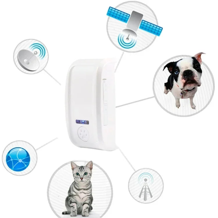 KH-909 Định vị GPS chống nước IPX6 đa năng cho thú cưng / trẻ em / người già, KH-909 Trắng + Đen, KH-909 Trắng + Xanh