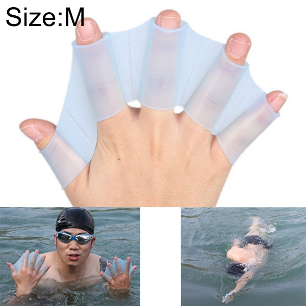 Găng tay tập luyện chân vịt bơi silicone, M, Kích thước: M Xanh lá, Kích thước: M Xanh dương, Kích thước: M Hồng đậm