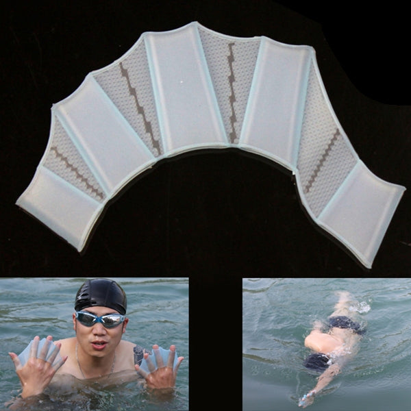 Găng tay tập luyện chân vịt bơi silicone, M, Kích thước: M Xanh lá, Kích thước: M Xanh dương, Kích thước: M Hồng đậm