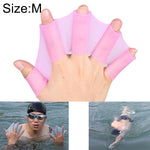 Găng tay tập luyện chân vịt bơi silicone, M, Kích thước: M Xanh lá, Kích thước: M Xanh dương, Kích thước: M Hồng đậm