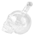Chai thủy tinh hình đầu lâu pha lê đựng vodka, whiskey, bia, rượu mạnh, rượu vang đỏ và các loại đồ uống khác, 550ML