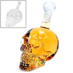 Chai thủy tinh hình đầu lâu pha lê đựng vodka, whiskey, bia, rượu mạnh, rượu vang đỏ và các loại đồ uống khác, 1000ML