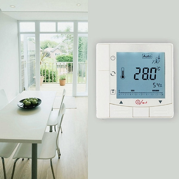 Bộ điều khiển nhiệt độ phòng có màn hình LCD cho điều hòa 2 ống, lập trình cho quạt dàn lạnh