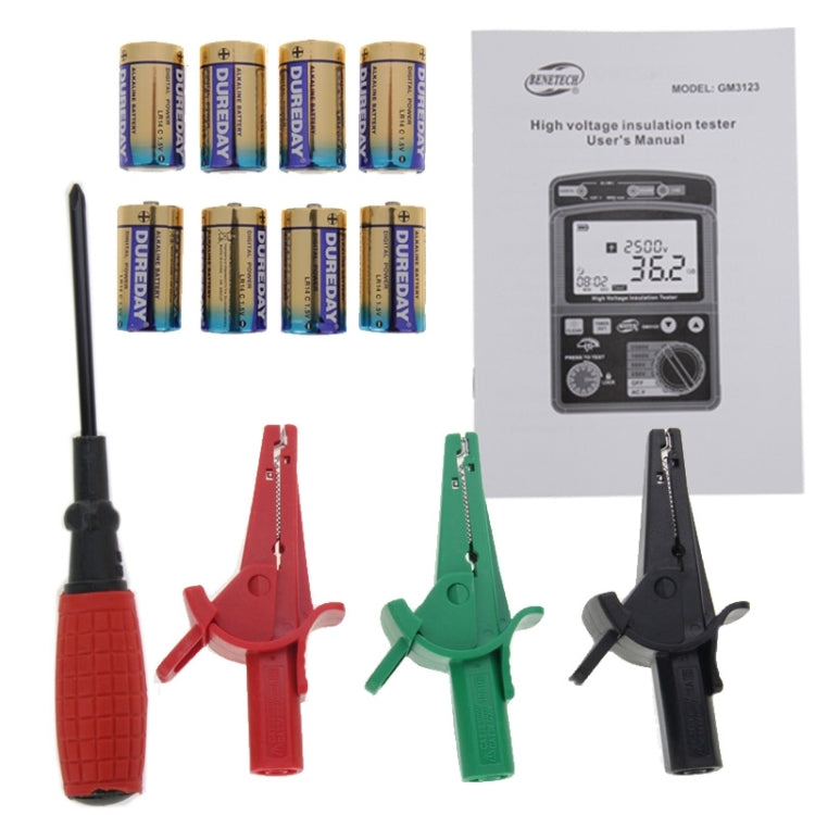Máy kiểm tra cách điện điện áp cao BENETECH GM3123, GM3123