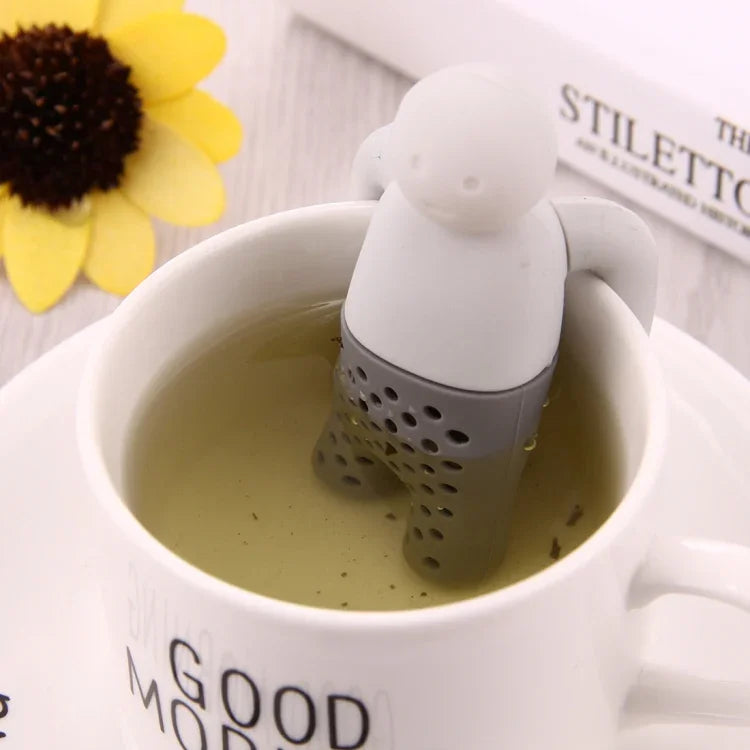 Bộ lọc trà silicone Mr Tea dễ thương