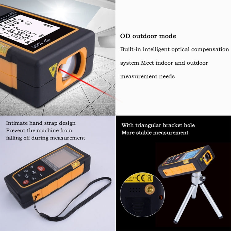 Máy đo khoảng cách laser cầm tay kỹ thuật số CP-100S, khoảng đo tối đa 100m