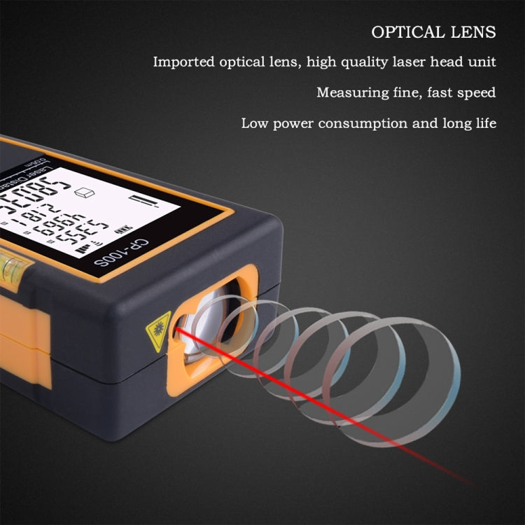 Máy đo khoảng cách laser cầm tay kỹ thuật số CP-100S, khoảng đo tối đa 100m