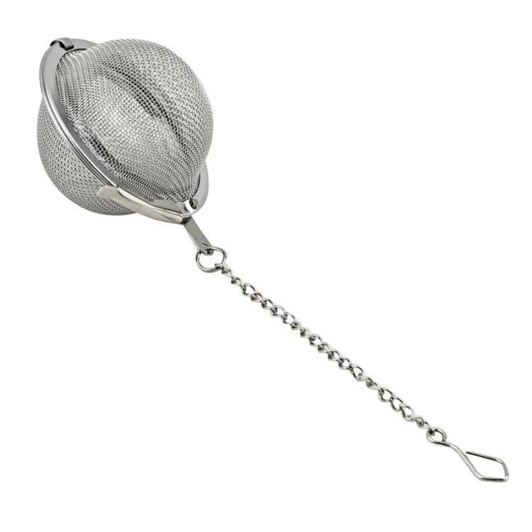 Bộ lọc trà hình quả bóng lưới thép không gỉ, kích thước lớn