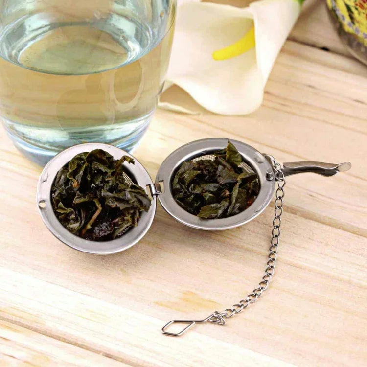 Bộ lọc trà hình quả bóng lưới thép không gỉ, kích thước lớn