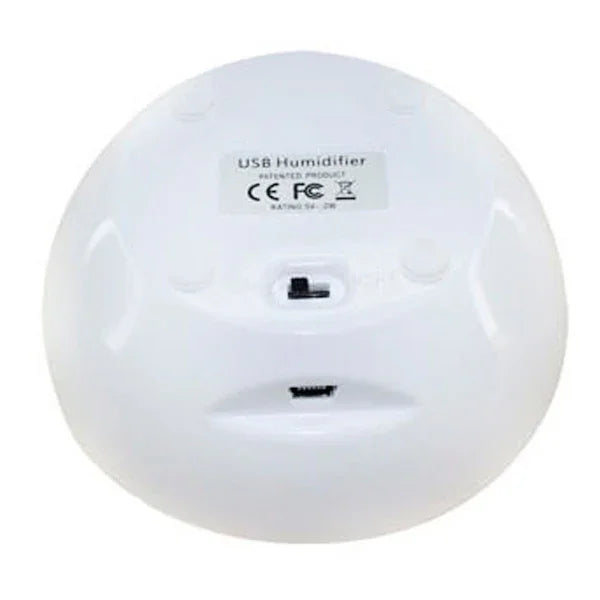 Máy tạo độ ẩm không khí USB với đèn báo đỏ mini và công tắc điều chỉnh lượng hơi nước (trắng + xanh), máy tạo độ ẩm USB