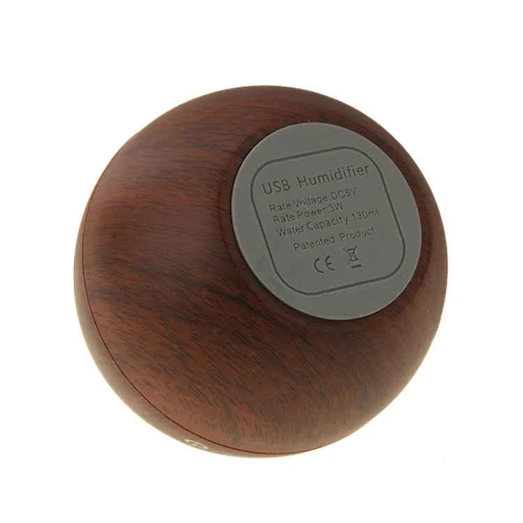 Máy tạo độ ẩm không khí siêu âm 3W kết cấu gỗ sạc USB LM-X1, LM-X1