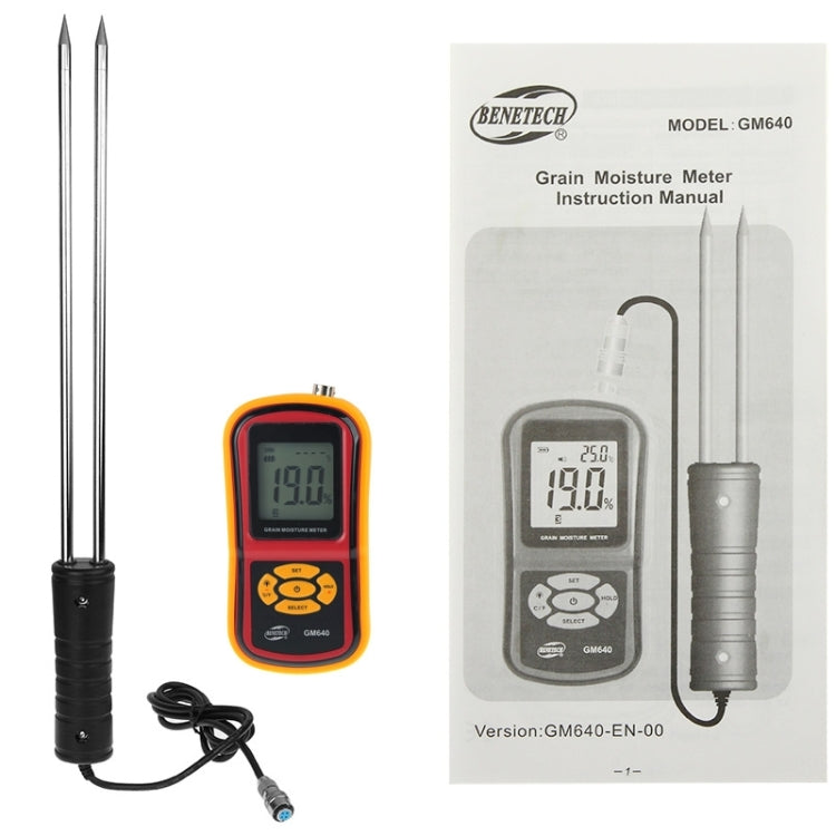 Máy đo độ ẩm hạt kỹ thuật số chất lượng cao BENETECH GM640 có màn hình LCD