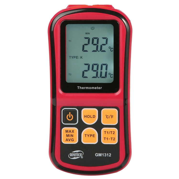 Nhiệt kế nhiệt điện BENETECH GM1312 màn hình LCD 2.4 inch đo các loại J, K, T, E, N và R, dải đo -50~300°C