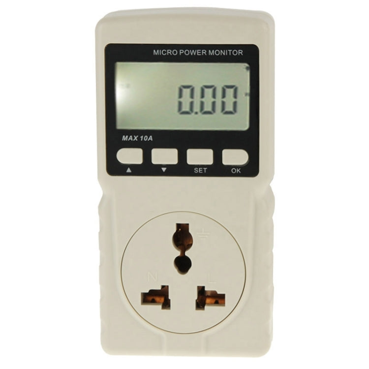 Đồng hồ đo năng lượng BENETECH GM86 màn hình LCD MAX 10A, phích cắm EU