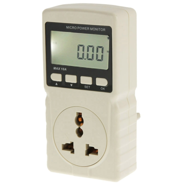 Đồng hồ đo năng lượng BENETECH GM86 màn hình LCD MAX 10A, phích cắm EU