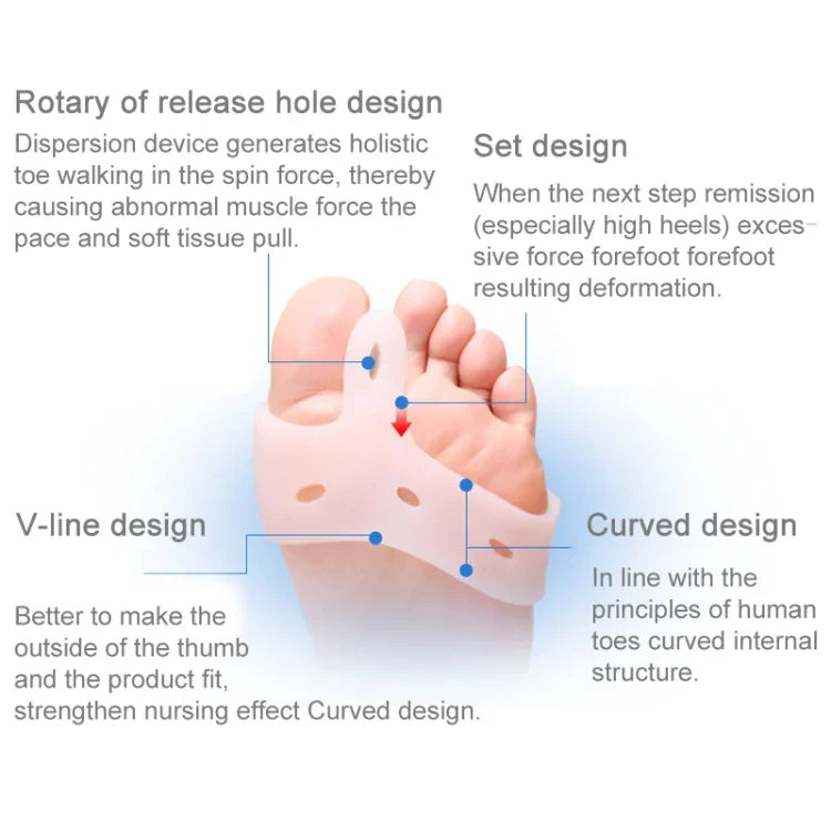 1 cặp nẹp chỉnh hình đặc biệt ZRWC27 cho Hallux valgus, ZRWC27